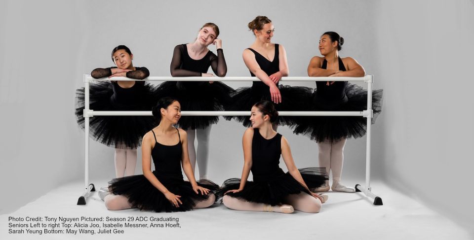 Photo Credit: Tony Nguyen Pictured: Season 29 ADC Graduating Seniors Left to right Top: Alicia Joo, Isabelle Messner, Anna Hoeft, Sarah Yeung Bottom: May Wang, Juliet Gee